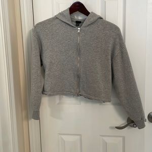 Target grey zip up